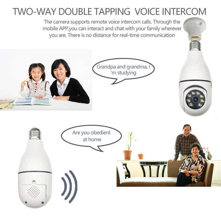 360 Degree 3MP HD Smart WiFi Bulb Camera 360 Degree 3MP HD Smart WiFi Bulb Camera